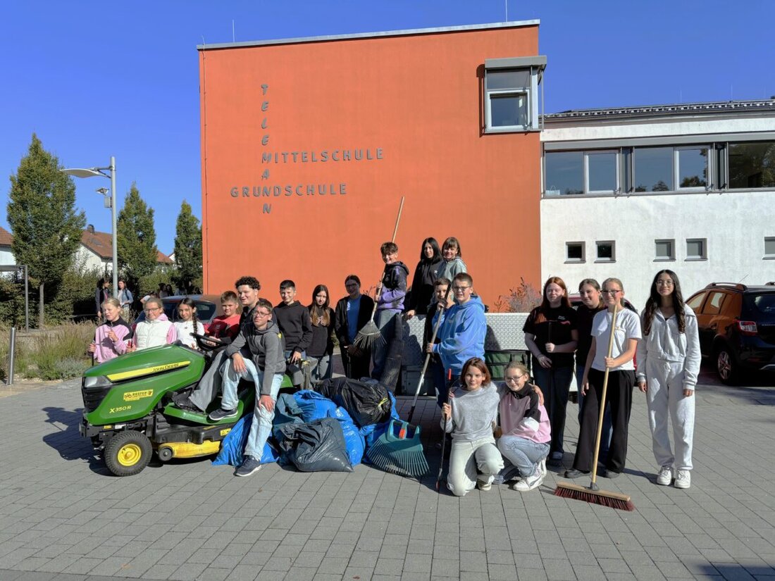 Teublitz. Am Freitag sammelten Schülerinnen und Schüler der Klassen 5 bis 9 im Rahmen des Rama-Dama im Städtedreieck Müll in der Kernstadt und setzten ein Zeichen für Umweltschutz.