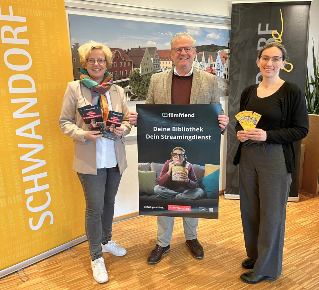Schwandorf. Die Stadtbibliothek erweitert ihr digitales Angebot um den Online-Streamingdienst "filmfriend", der über 2.600 Filme und 150 Serien kostenlos und werbefrei anbietet. Nutzer können sich einfach mit ihrer Ausweisnummer und Passwort anmelden.