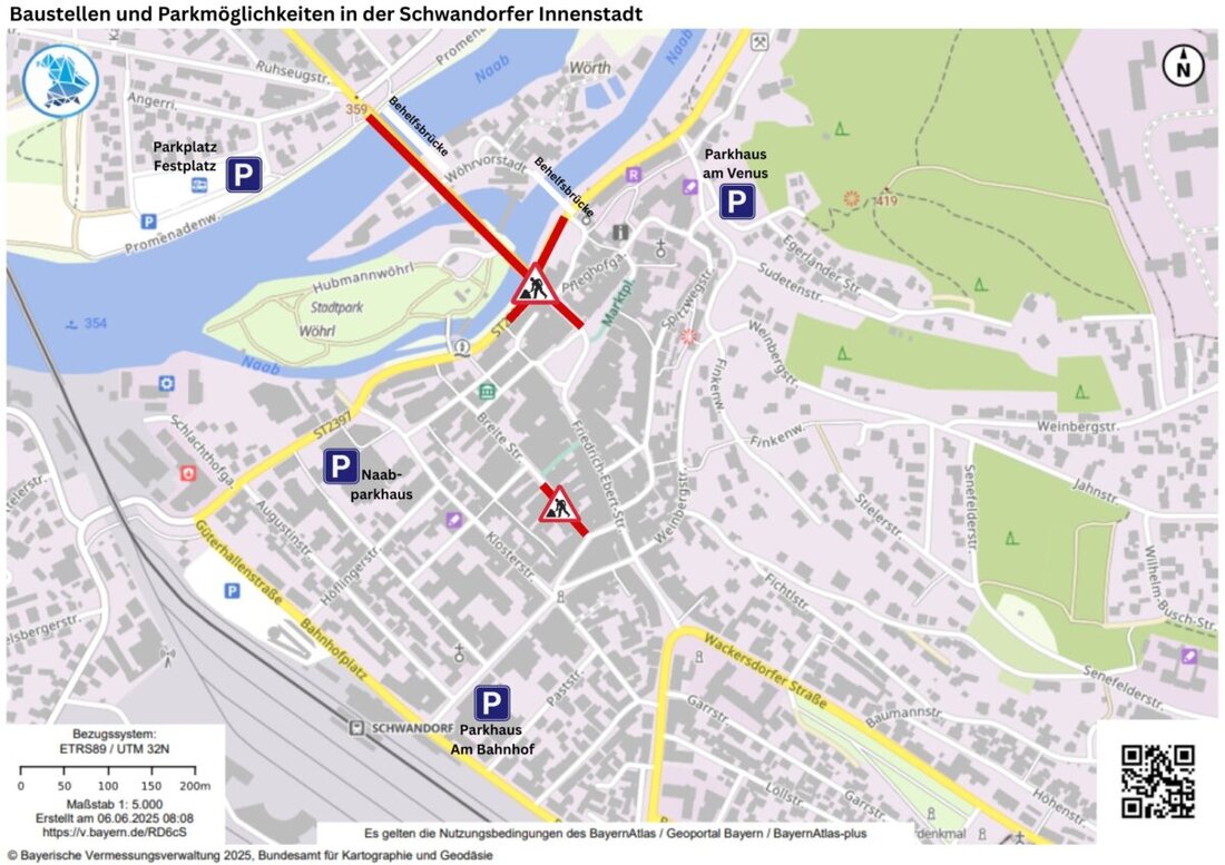 Schwandorf. Trotz Baustellen bleibt die Innenstadt offen und gut erreichbar, Geschäfte und Cafés laden zum Besuch ein. Infrastrukturmaßnahmen versprechen langfristige Verbesserungen für Handel und Anwohner.
