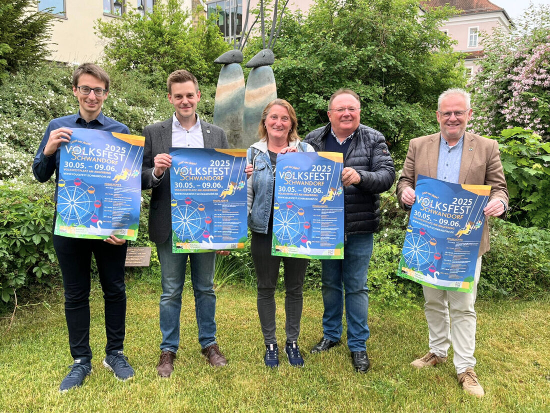 Schwandorf. Das 85. Schwandorfer Volksfest findet vom 30. Mai bis 1. Juni und 5. bis 9. Juni 2025 statt und bietet Unterhaltung für die ganze Familie. Highlights sind eine Lasershow, Kinderaktionen und ein Brillantfeuerwerk.