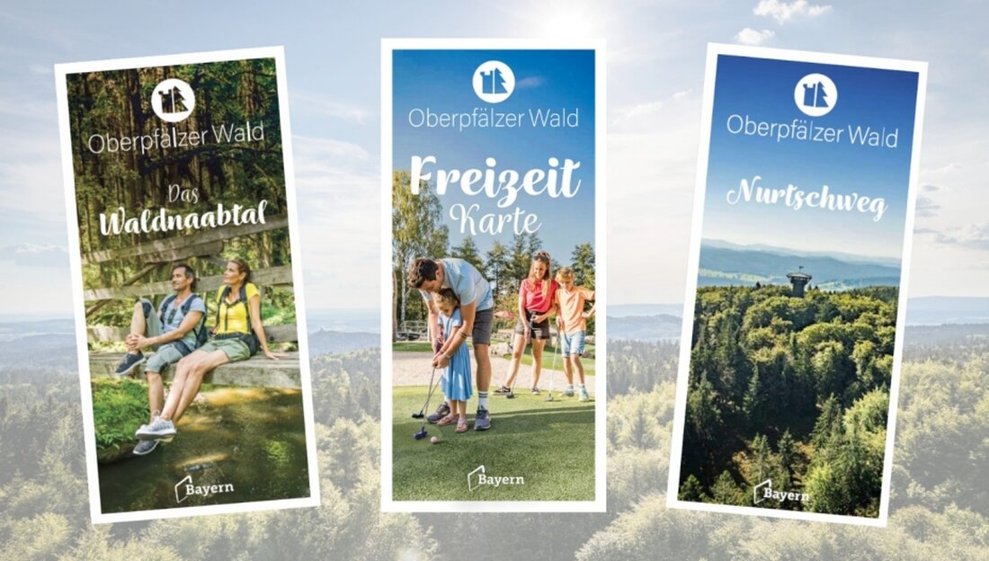Nordoberpfalz. Die Tourismusgemeinschaft Oberpfälzer Wald stellt drei neue, kostenlose Broschüren vor, die frische Ideen für aktive Auszeiten im Sommer bieten. Die Broschüren mit Tipps zu Ausflugszielen, dem Naturschutzgebiet Waldnaabtal und dem Wanderweg Nurtschweg sind online und in Tourismuszentren erhältlich.