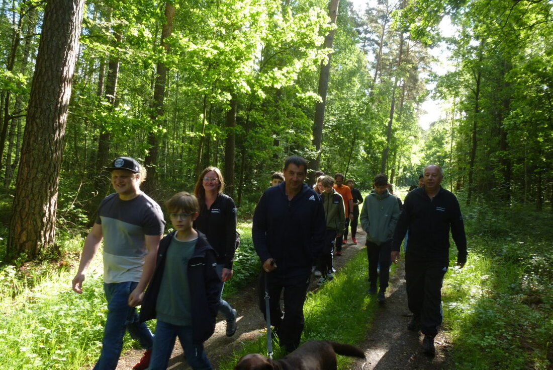 Kaltenbrunn. 350 Wanderer genossen am Feiertag Christi Himmelfahrt ein erfrischendes Waldbad. Trotz des Regens am Vortag strahlte die Sonne über dem 49. regionalen Volkswandertag, organisiert vom FC.