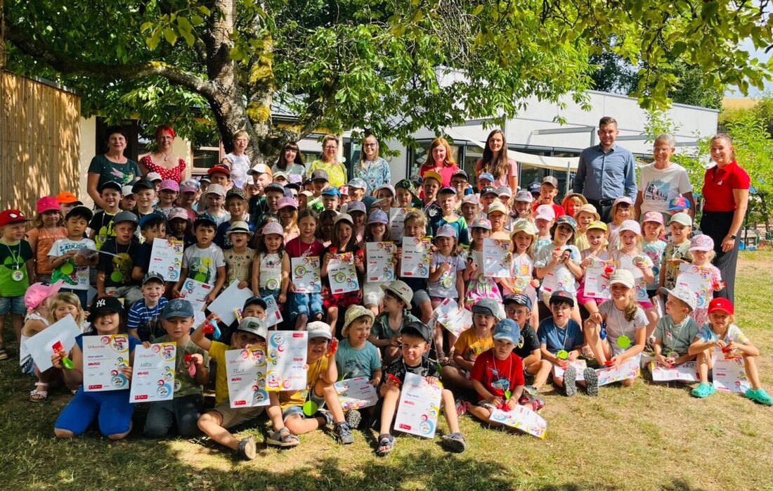 Störnstein/Pressath. Die KNAXIADE ist eine Bewegungsolympiade im Kindergarten, die durch die Sparkassen in Zusammenarbeit mit dem Bayerischen Turnverband e. V. ins Leben gerufen wurde, und steht unter dem Motto "Bewegung macht Spaß". 
