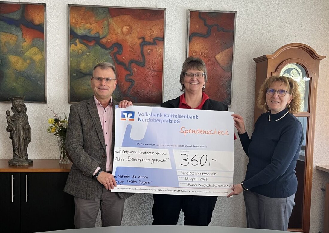 Windischeschenbach. Die Stadt wird Essenspate und unterstützt den AWO-Ortsverein beim Projekt Essen auf Rädern mit 360 Euro. So erhalten Menschen, die sich ein warmes Mittagessen kaum leisten können, direkte Hilfe.