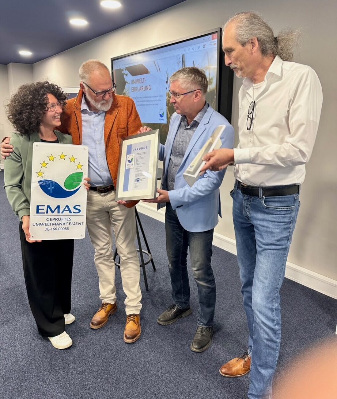 Amberg. Die Stadtwerke wurden mit dem EMAS-Zertifikat ausgezeichnet. Diese Zertifizierung steht weltweit für anerkannte Umweltmanagement-Standards.