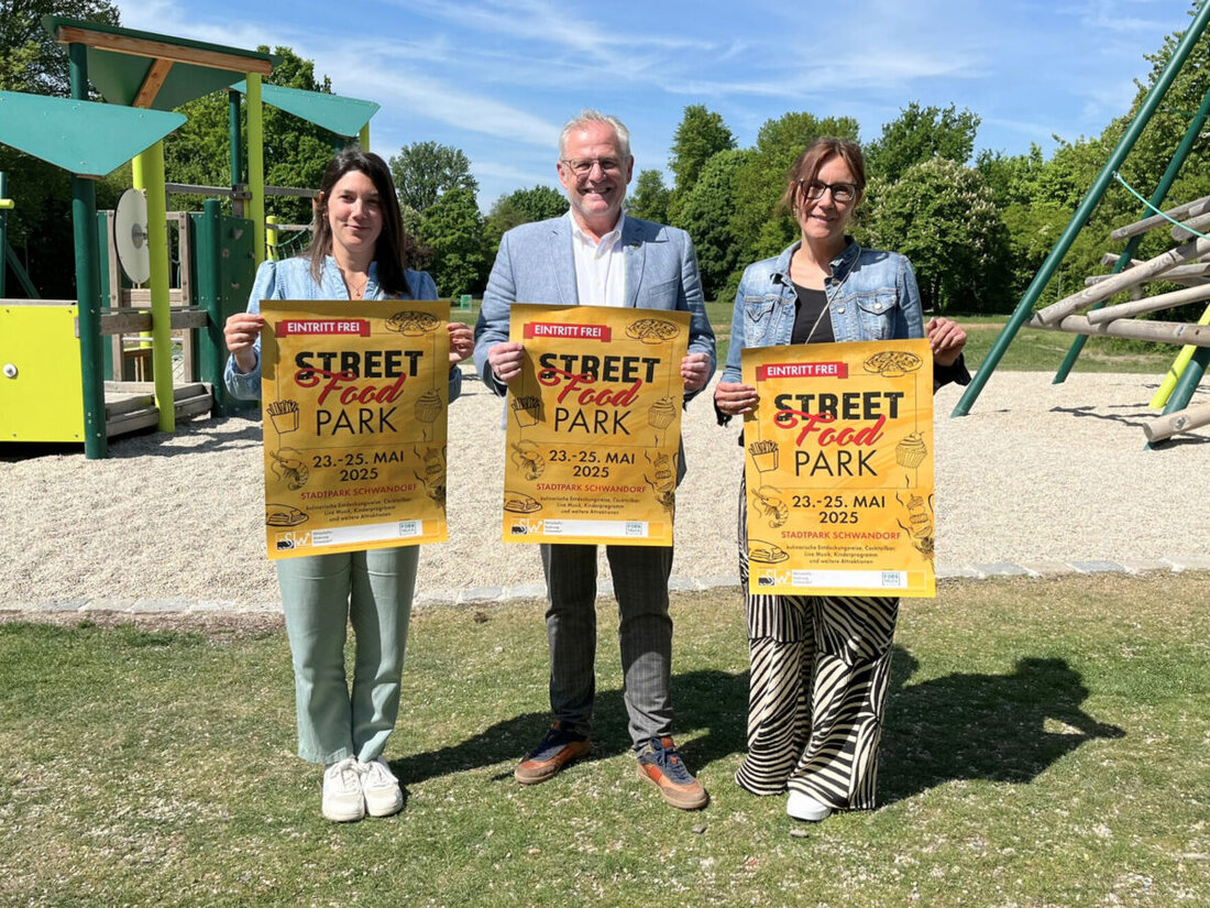 Schwandorf. Vom 23. bis 25. Mai 2025 bietet der "Street Food Park" im Schwandorfer Stadtpark kulinarische Highlights aus aller Welt mit über 20 Foodtrucks und freiem Eintritt. Neben Essen gibt es Livemusik und Kinderunterhaltung.