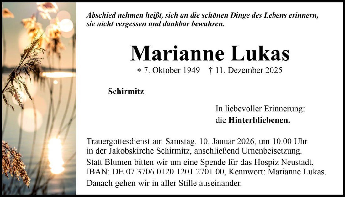 Begleitet durch: Bestattung Bauer - Weiden