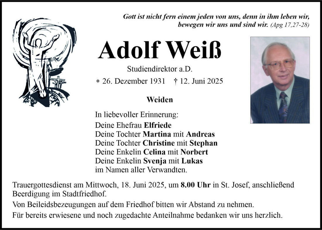 Begleitet durch: Bestattung Bauer - Weiden