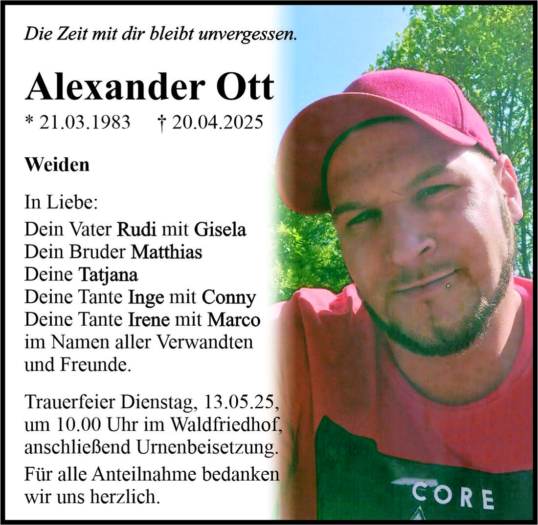 Begleitet durch: Bestattung Bauer - Weiden