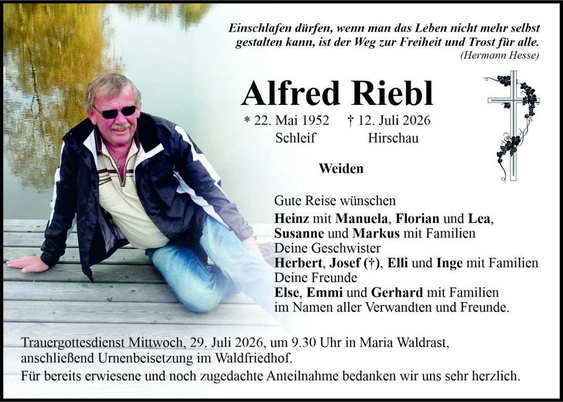 Begleitet durch: Bestattung Bauer - Weiden