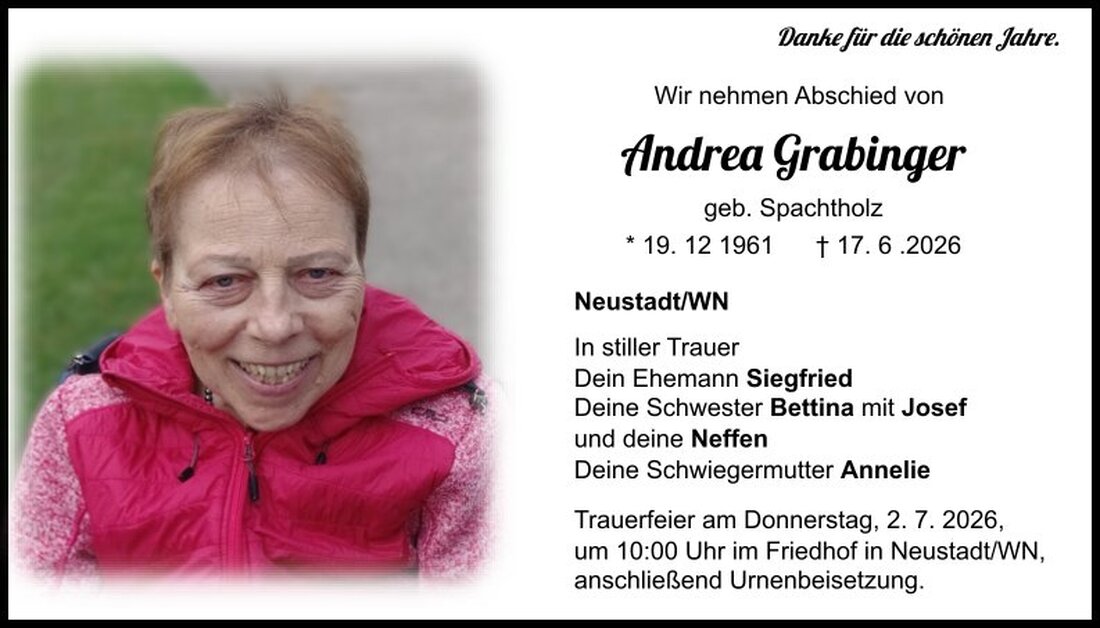 Begleitet durch: Bestattung Schmid - Neustadt/WN