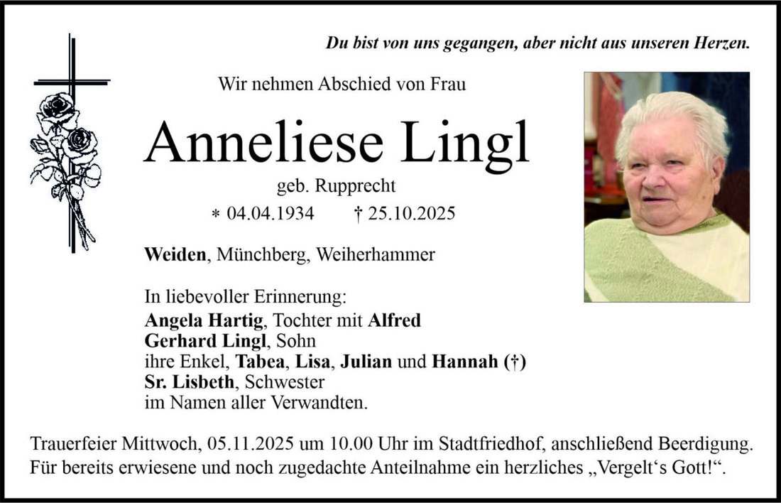 Begleitet durch: Bestattung Bauer - Weiden