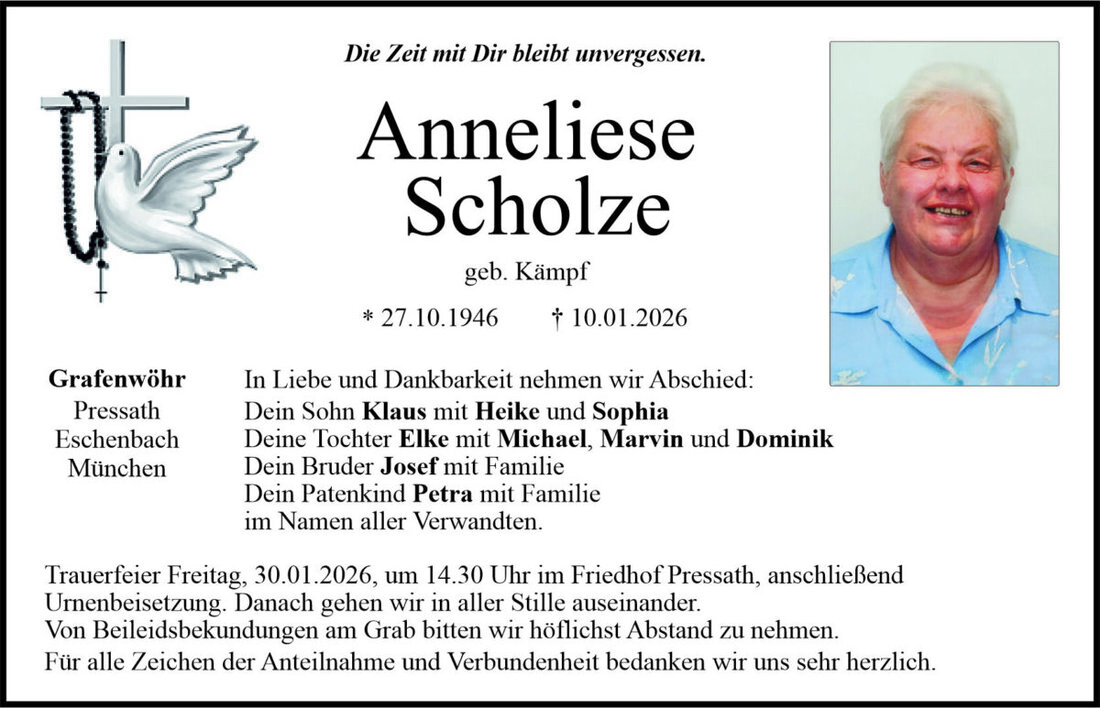 Begleitet durch: Bestattung Bauer - Weiden