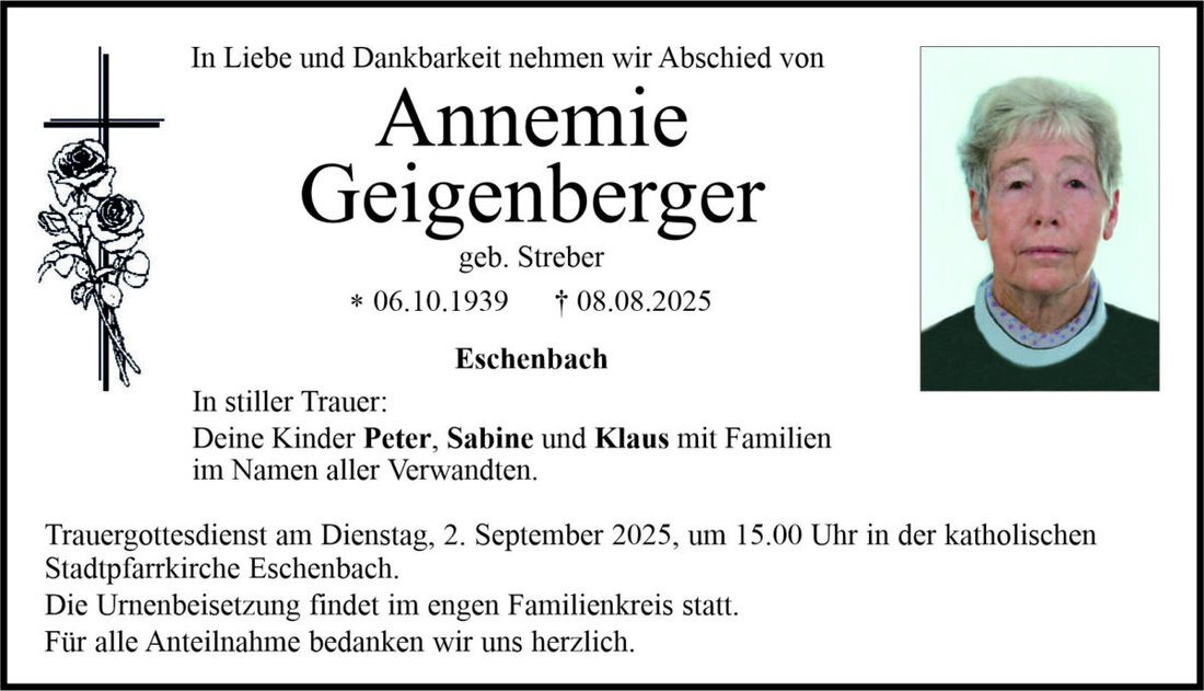 Begleitet durch: Bestattung Bauer - Weiden