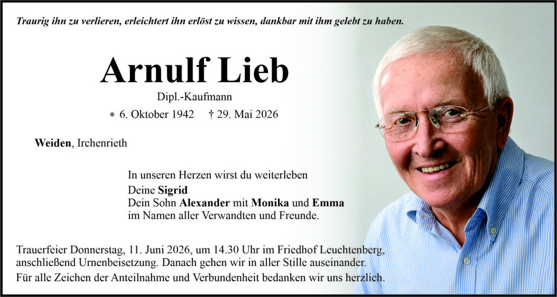 Begleitet durch: Bestattung Bauer - Weiden