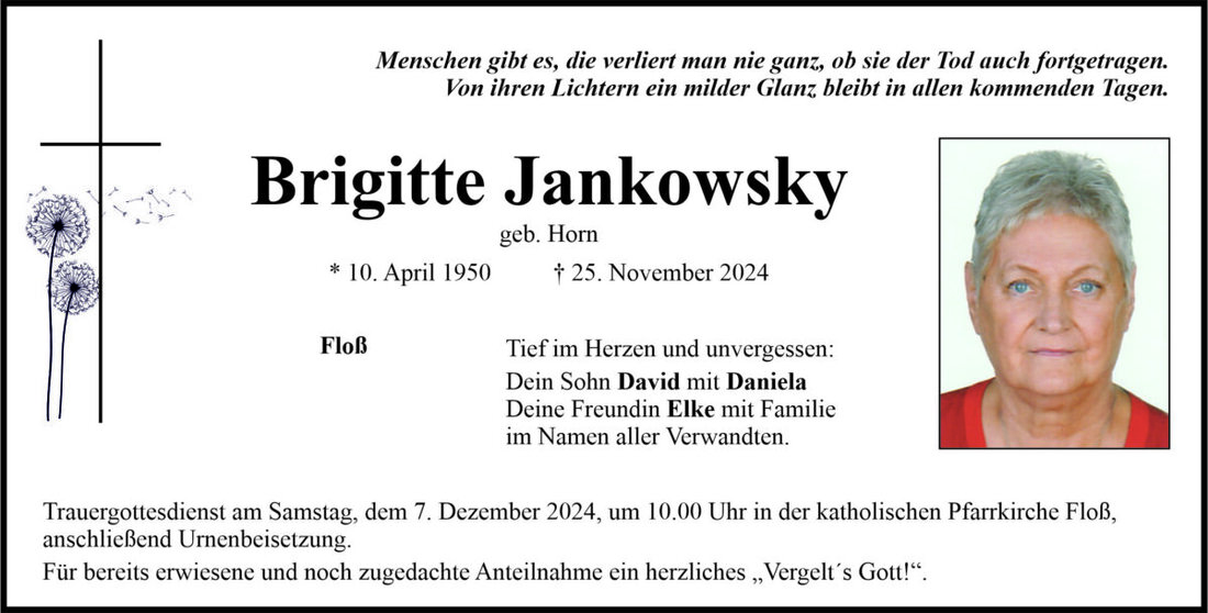 Begleitet durch: Bestattung Bauer - Weiden