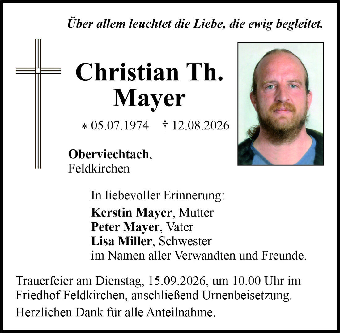 Begleitet durch: Bestattung Bauer - Weiden