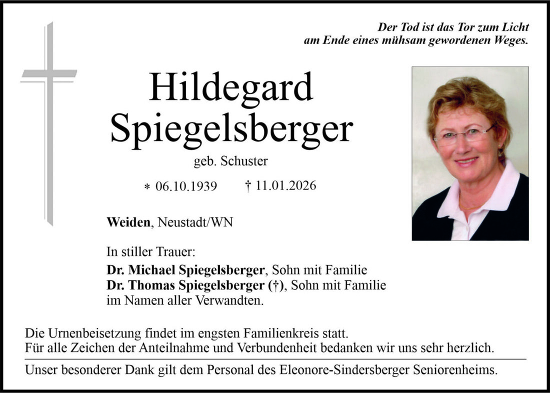 Begleitet durch: Bestattung Bauer - Weiden