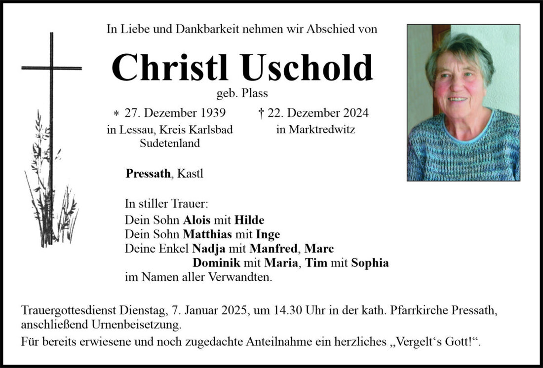 Begleitet durch: Bestattung Bauer - Weiden