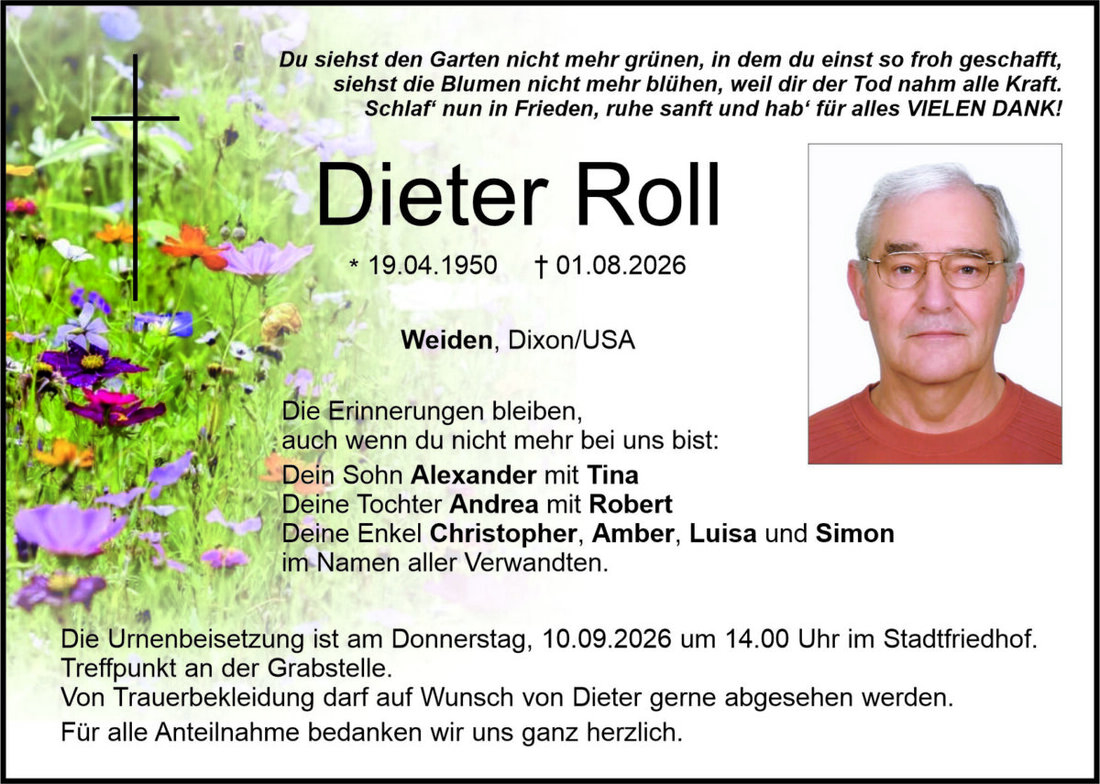 Begleitet durch: Bestattung Bauer - Weiden