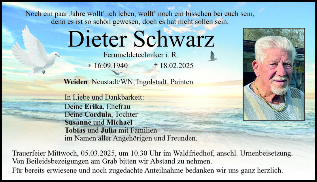 Begleitet durch: Bestattung Bauer - Weiden