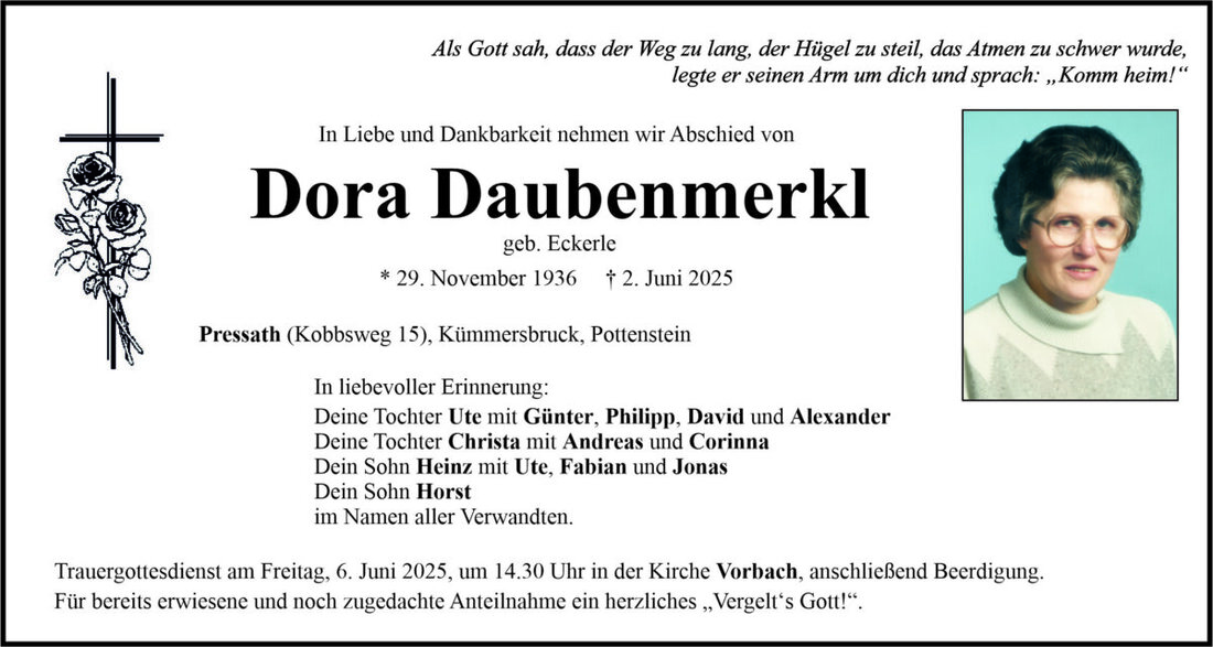 Begleitet durch: Bestattung Bauer - Weiden