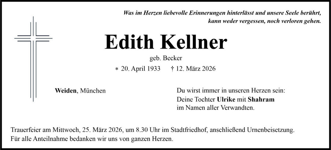 Begleitet durch: Bestattung Bauer - Weiden