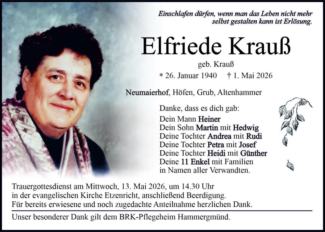 Begleitet durch: Bestattung Bauer - Weiden