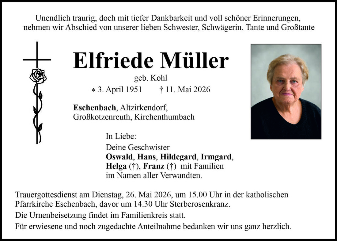 Begleitet durch: Bestattung Bauer - Weiden