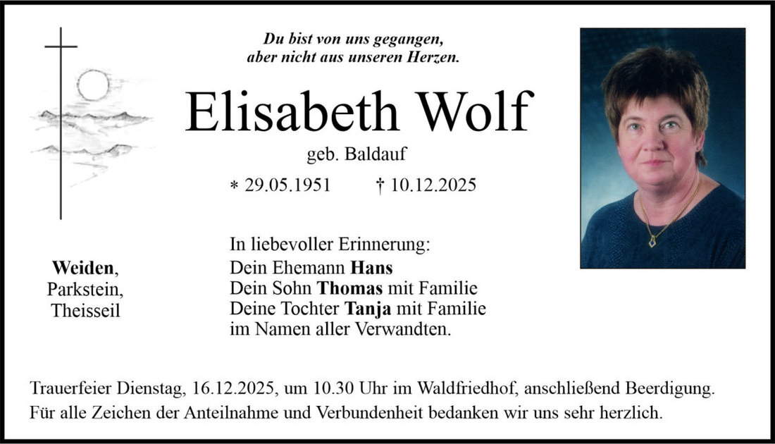 Begleitet durch: Bestattung Bauer - Weiden