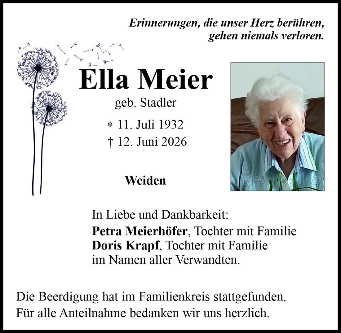 Begleitet durch: Bestattung Bauer - Weiden
