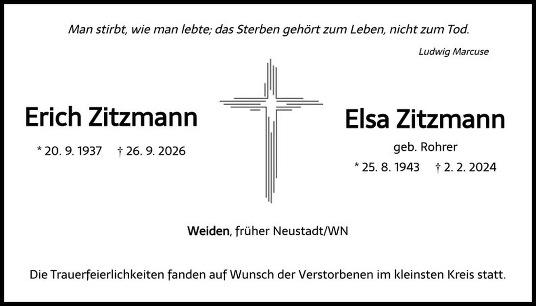 Begleitet durch: Bestattung Schmid - Neustadt/WN