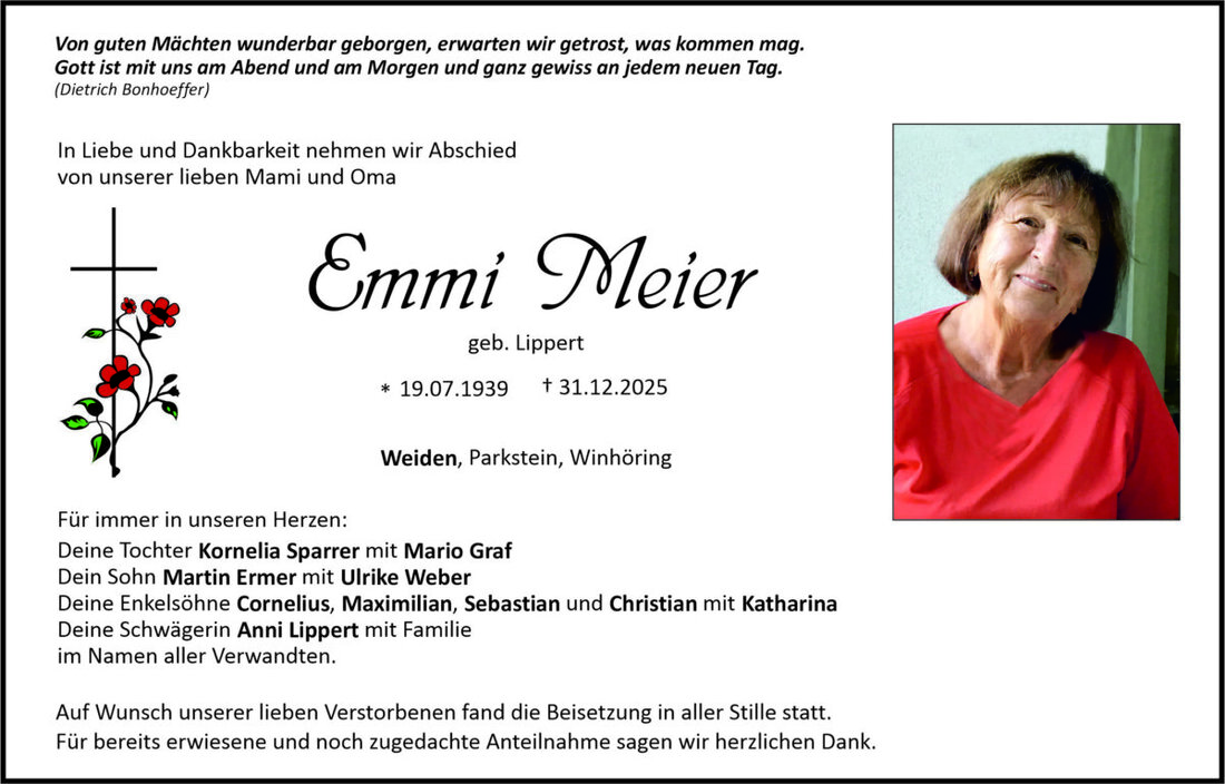 Begleitet durch: Bestattung Bauer - Weiden