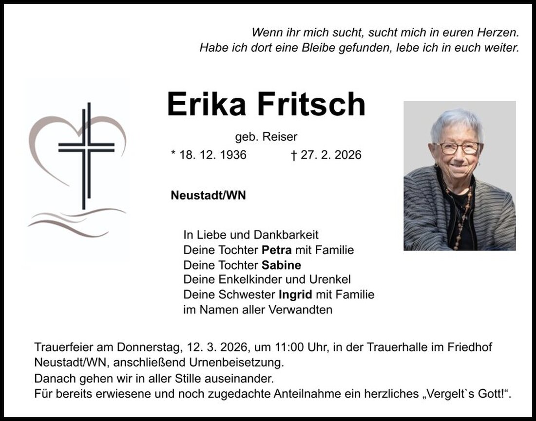 Begleitet durch: Bestattung Schmid - Neustadt/WN