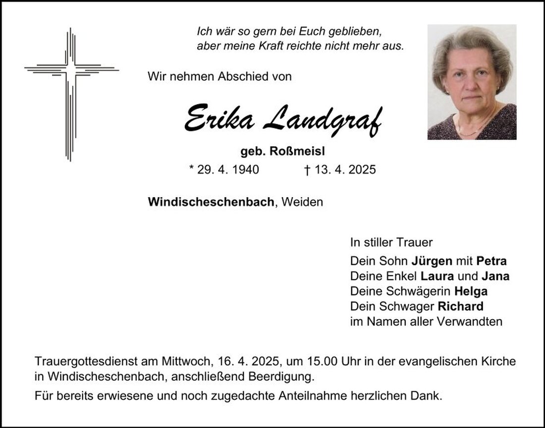 Begleitet durch: Bestattung Schmid - Neustadt/WN