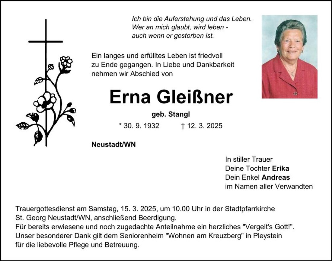 Begleitet durch: Bestattung Schmid - Neustadt/WN