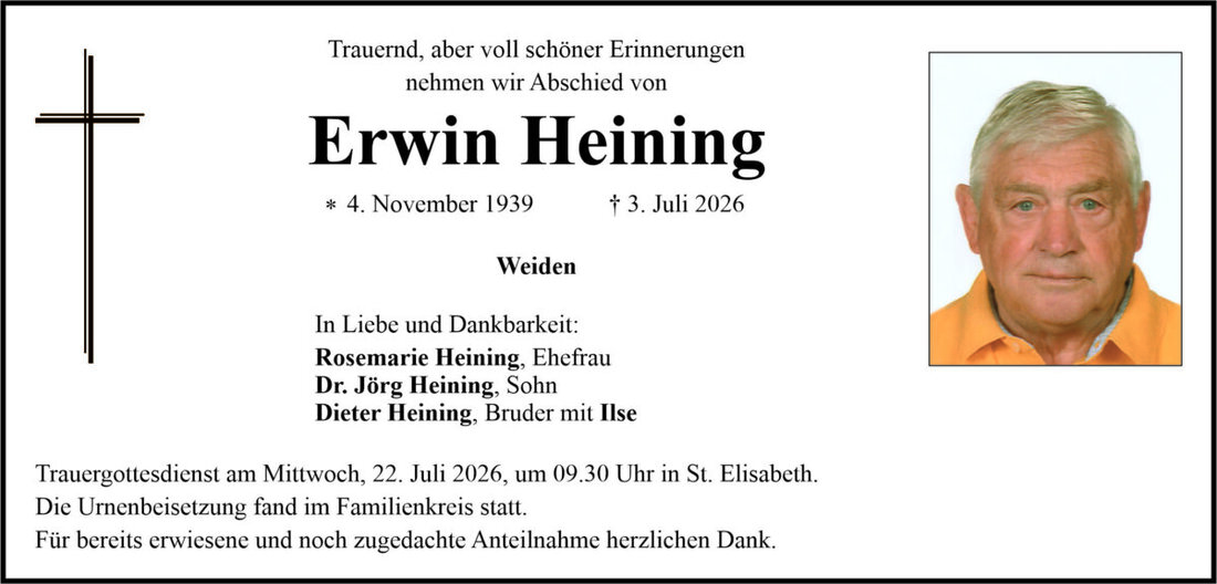 Begleitet durch: Bestattung Bauer - Weiden