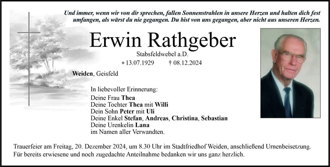 Begleitet durch: Bestattung Bauer - Weiden