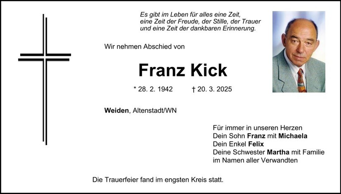 Begleitet durch: Bestattung Schmid - Neustadt/WN