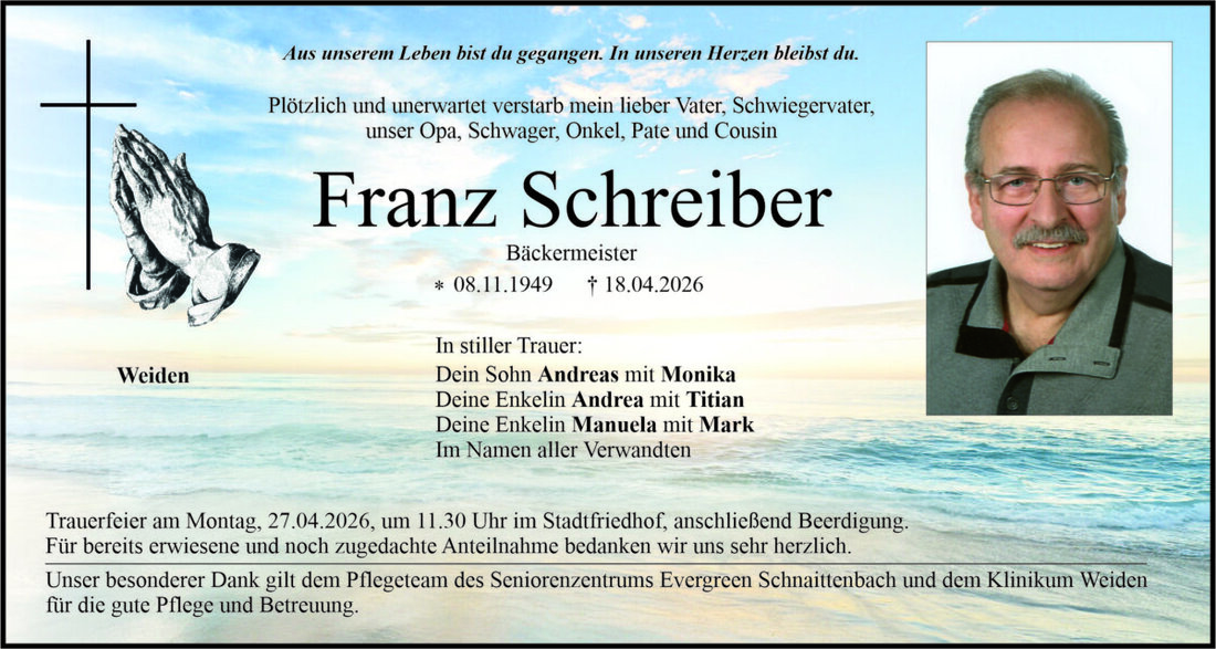 Begleitet durch: Bestattung Bauer - Weiden