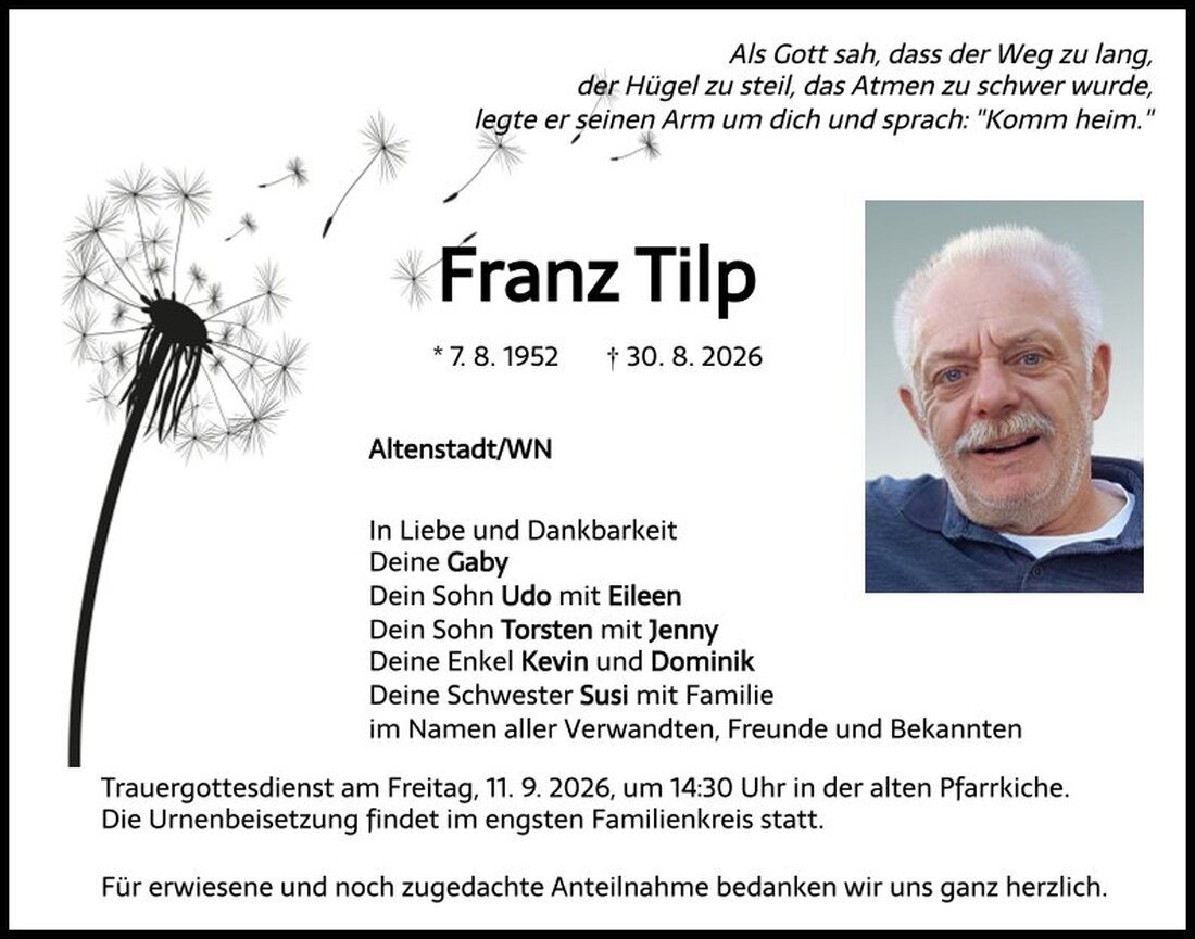 Begleitet durch: Bestattung Schmid - Neustadt/WN