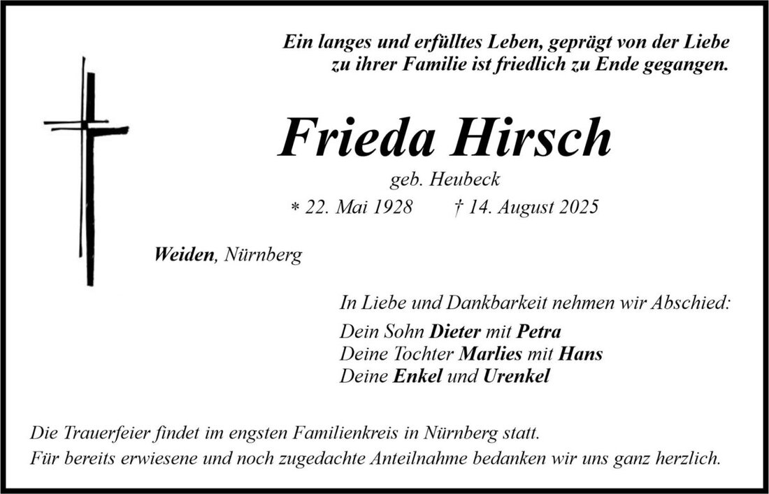 Begleitet durch: Bestattung Bauer - Weiden