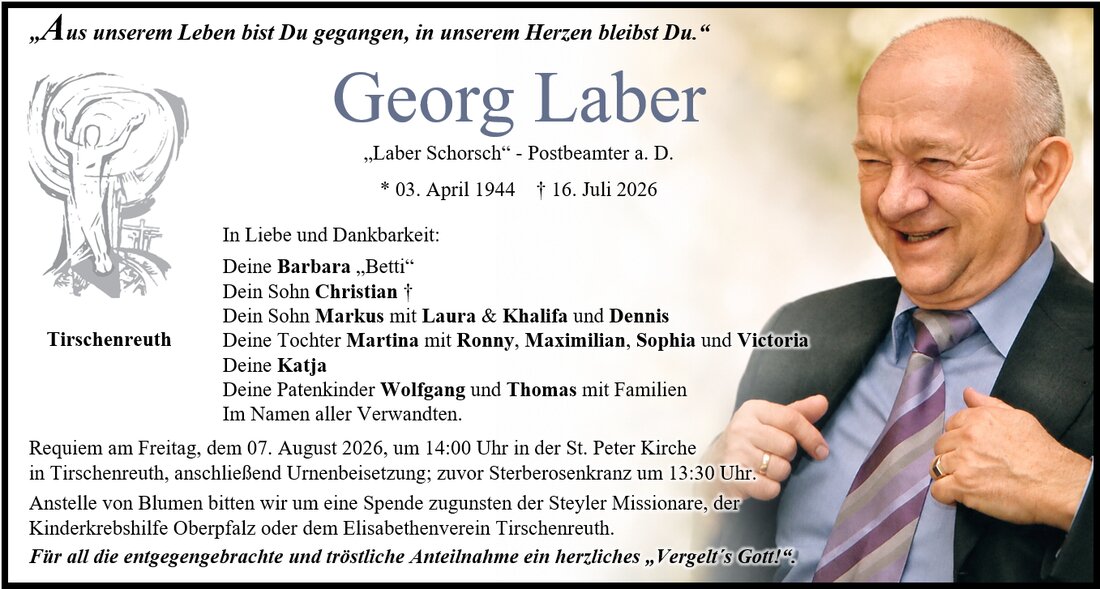 Begleitet durch: Bestattung Gronauer - Altenstadt/WN