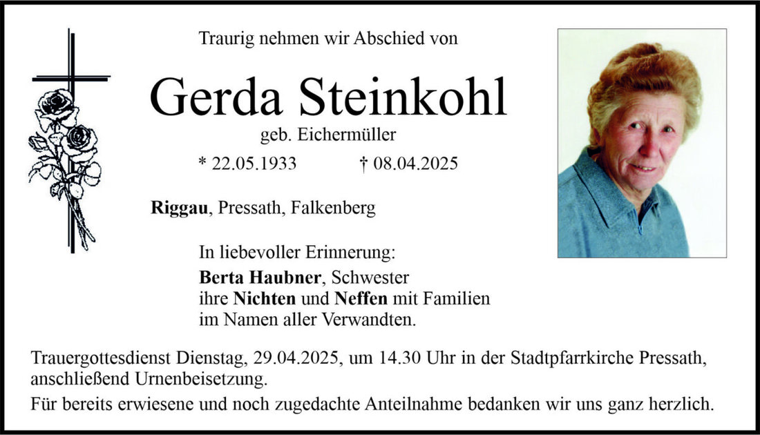 Begleitet durch: Bestattung Bauer - Weiden