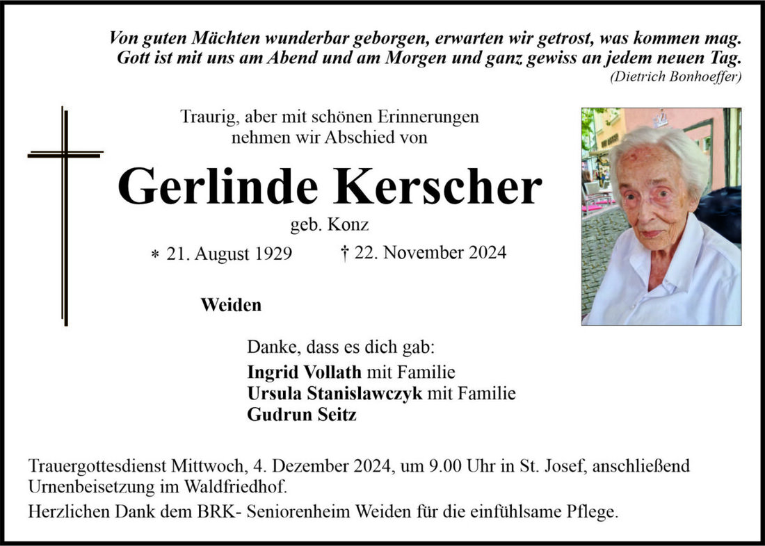 Begleitet durch: Bestattung Bauer - Weiden