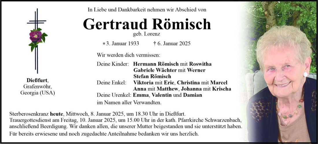 Begleitet durch: Bestattung Bauer - Weiden