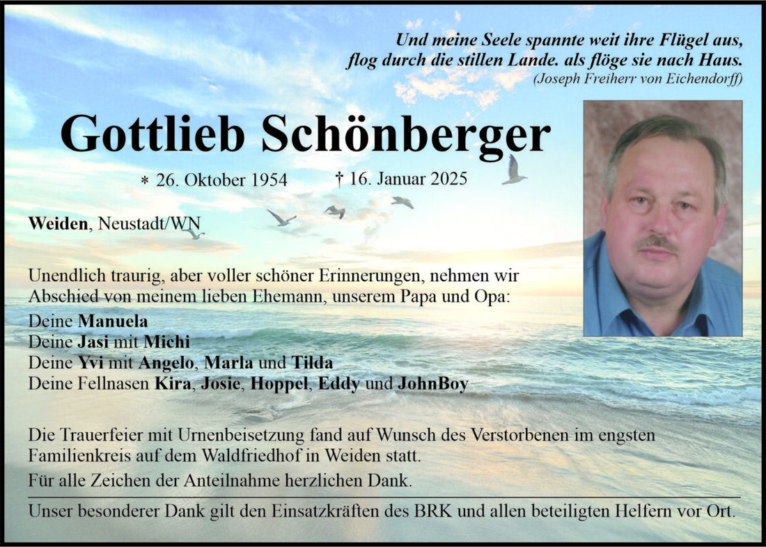 Begleitet durch: Bestattung Bauer - Weiden