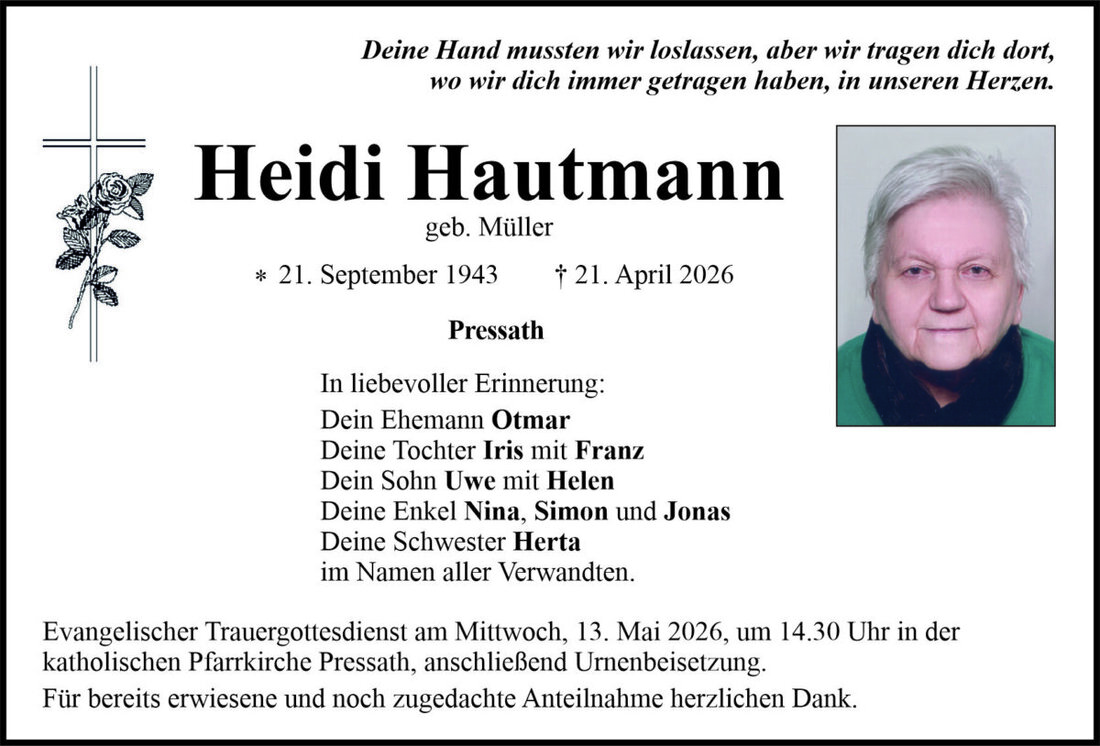 Begleitet durch: Bestattung Bauer - Weiden