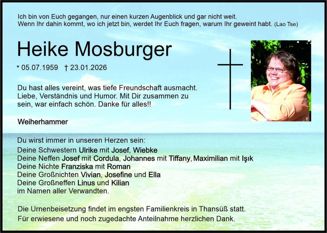 Begleitet durch: Bestattung Bauer - Weiden