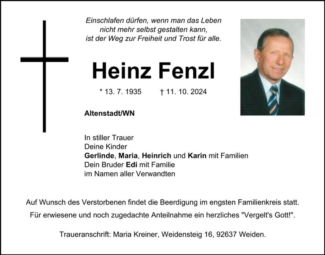 Begleitet durch: Bestattung Schmid - Neustadt/WN